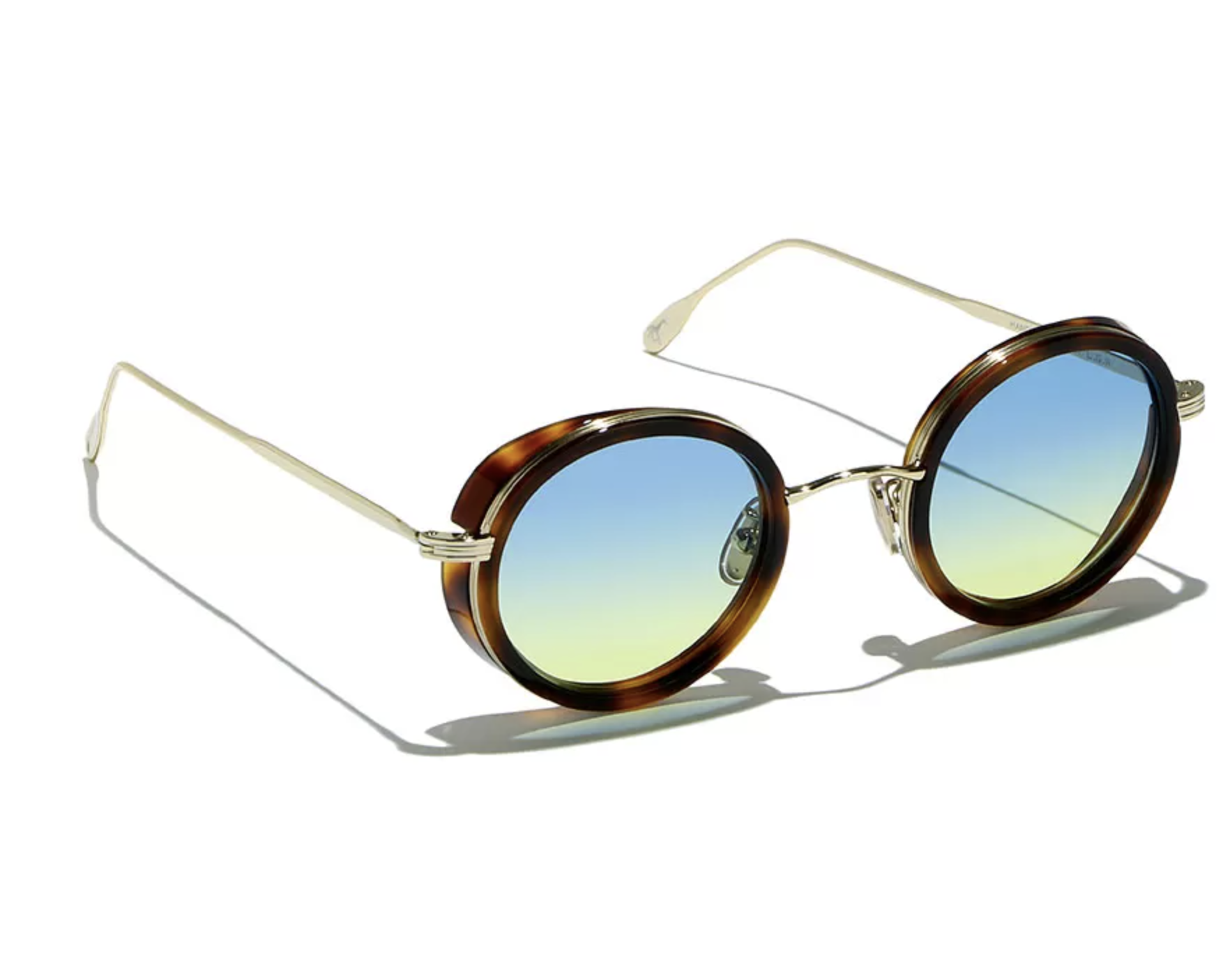 Alternative view of REUNION METAL EXPLORER | L.G.R FOR ERMANNO SCERVINO Gold / Havana maculato // Yellow gradient