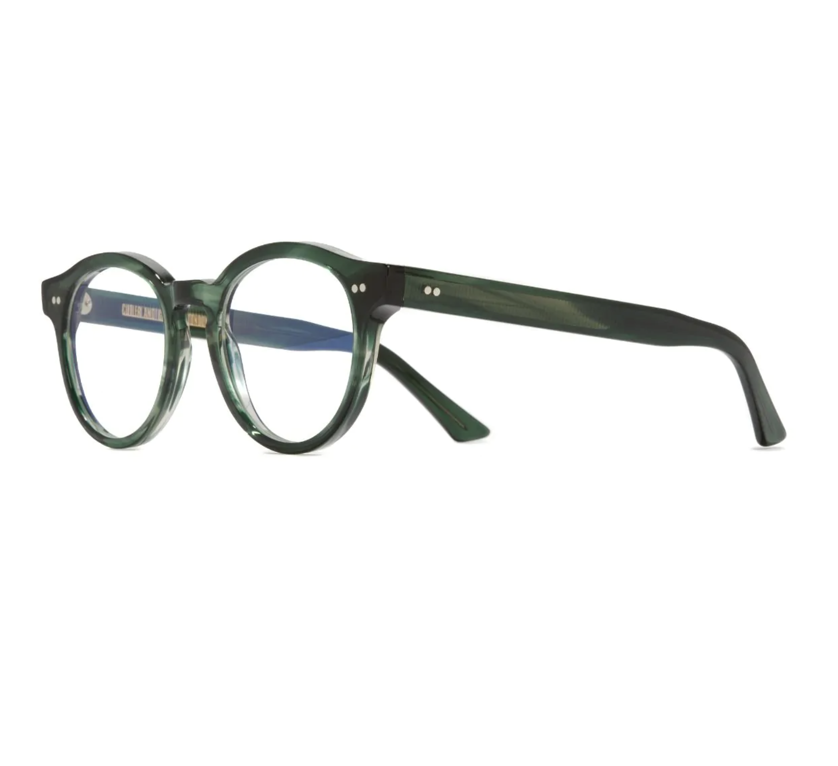 Alternative view of Cutler & Gross 1378S- Striped Dark Green