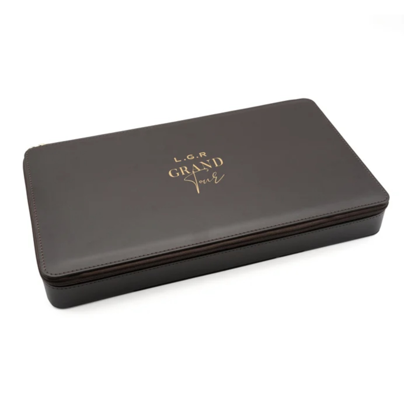 L.G.R. Grand Tour Travel Case 6 frames Brown Leather