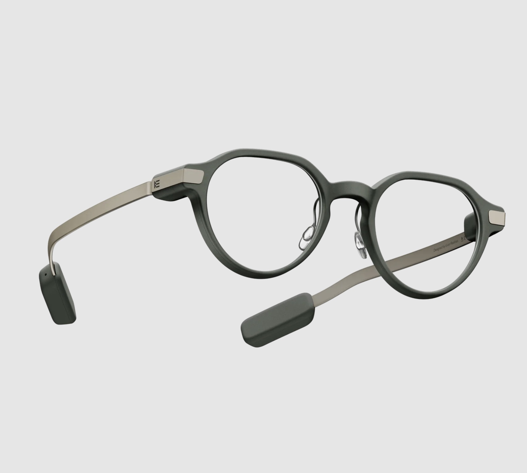 Alternative view of G2A Smart Glasses Green with Clip