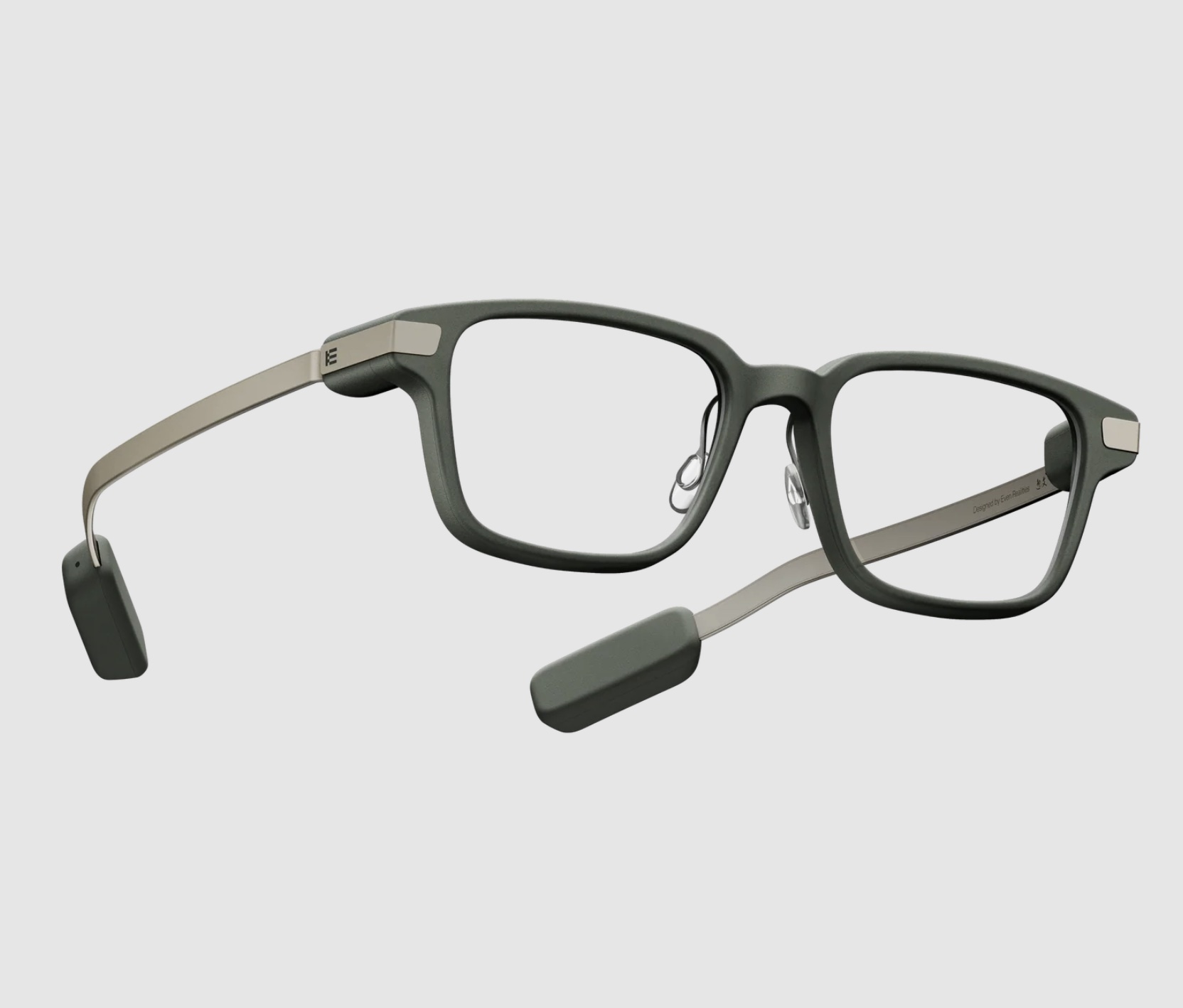 Alternative view of G2B Smart Glasses Green with Clip