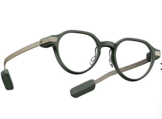 Alternative view of G2A Smart Glasses green – with Clipon
