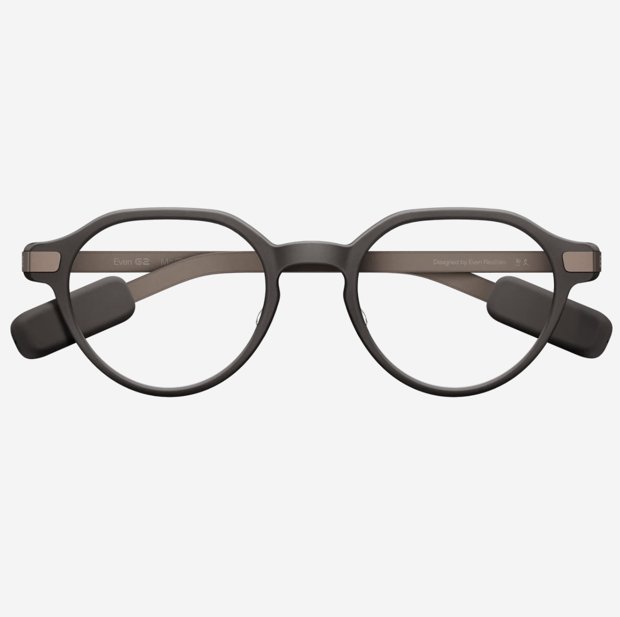 Alternative view of G2A Smart Glasses Brown - with Clip