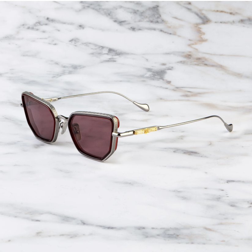 Alternative view of Cutler & Gross The Great Frog Paisley Cat Eye Sunglasses