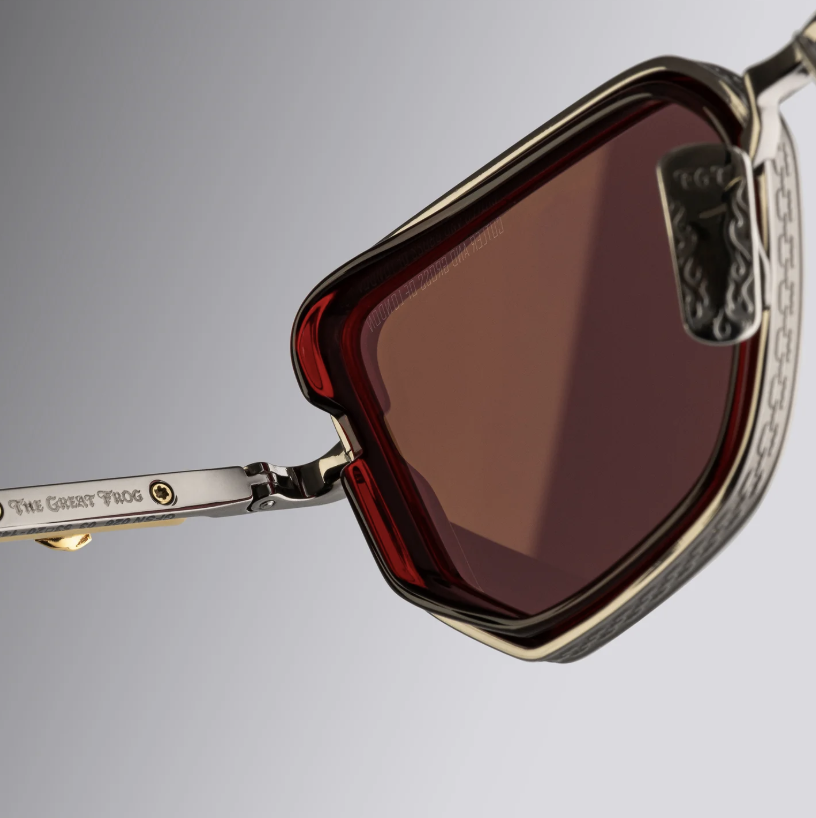 Cutler & Gross The Great Frog Paisley Cat Eye Sunglasses - Image 4