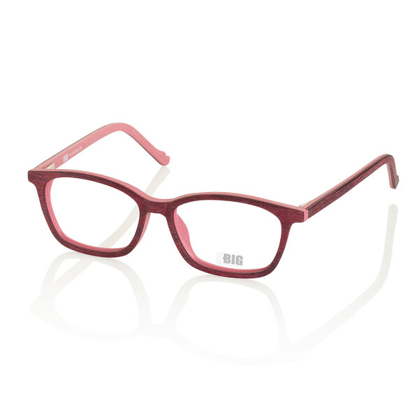 BBIG 222 Bordeaux/old Pink Wood Look – 426 kinderbril bij bckspace