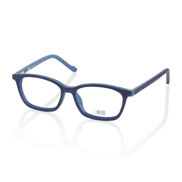 BBIG 222 darkBlue/ jeansBlue Wood Look – 427 kinderbril bij bckspace
