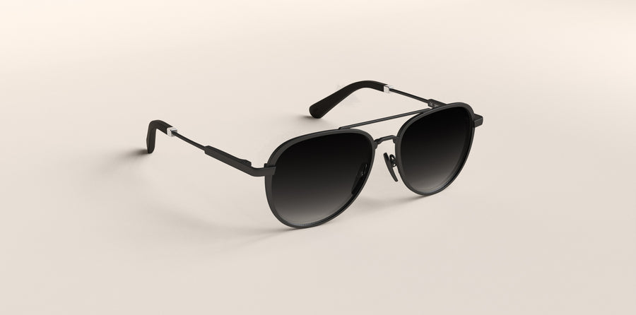 JR&JR Arizona S/M Black Matt black zonnebrilmontuur bij bckspace Amsterdam