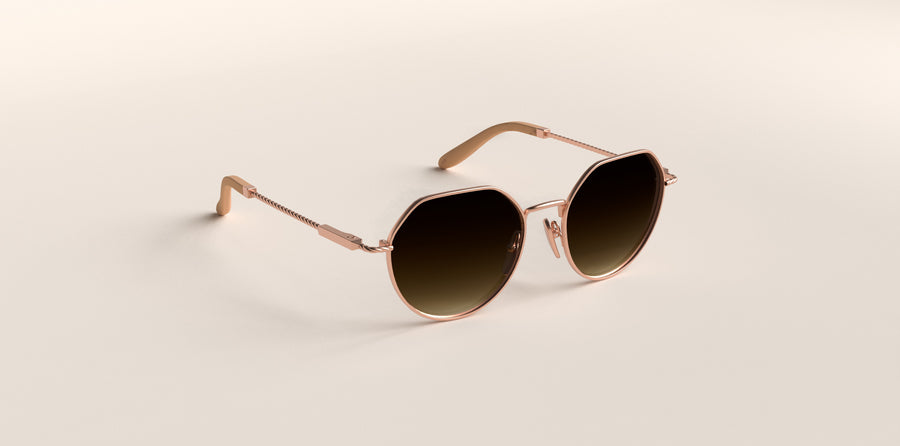 JR&JR Brisbane Medium Rosegold zonnebrilmontuur bij bckspace Amsterdam