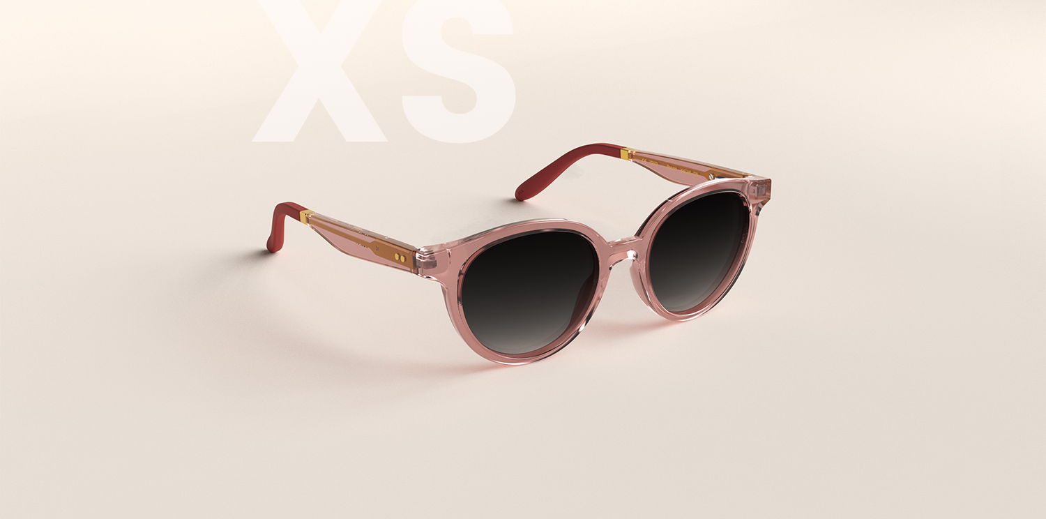 JR&JR Paris Pink XS zonnebrilmontuur bij bckspace Amsterdam